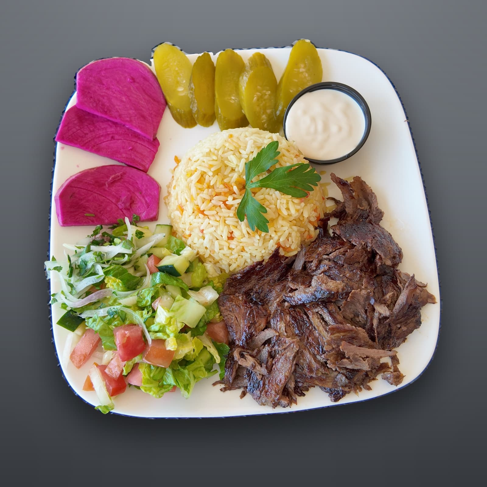 Beef Shawarma Platter